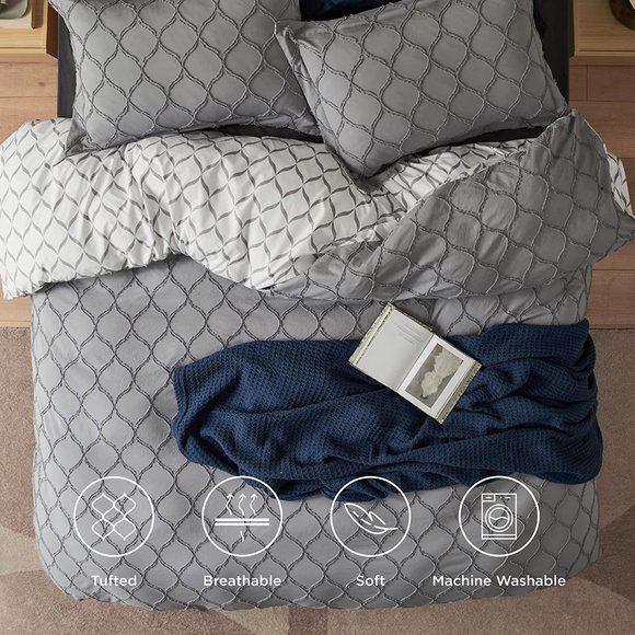 New 3 Pcs Duvet Cover  Twin, Queen or King  Duvet Cover Set, Boho Bedding  for A - Picture 3 of 9